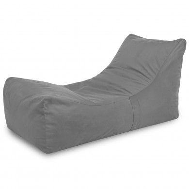 Lounge Sessel XXL Stahl Plüsch