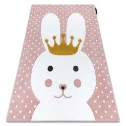 Kinderteppich PETIT BUNNY HASE rosa