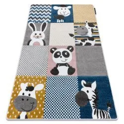 Kinderteppich PETIT ZOO TIERE sahne / grau
