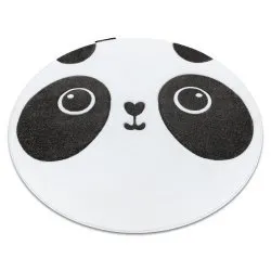 Kinderteppich PETIT PANDA Kreis weiß