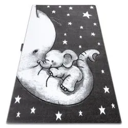 Kinderteppich PETIT TRUMPET TROMPETE ELEFANT STERNE grau