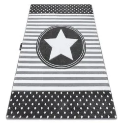 Kinderteppich PETIT STAR STERNE grau