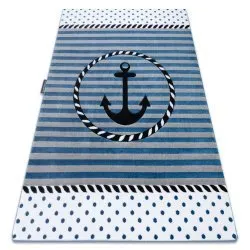Kinderteppich PETIT MARINE ANKER MEER blau