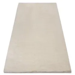 Teppich BUNNY beige IMITATION VON KANINCHENPELZ