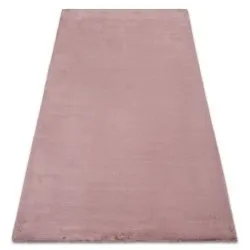 Teppich BUNNY rosa IMITATION VON KANINCHENPELZ