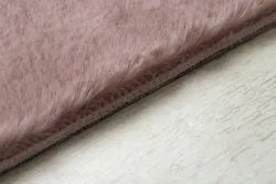 Dywan BUNNY róż IMITACJA FUTRA KRÓLIKA