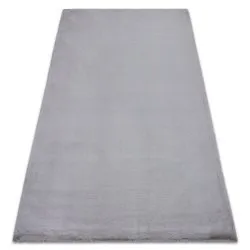 Teppich BUNNY silber IMITATION VON KANINCHENPELZ