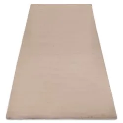 Teppich BUNNY taupe beige IMITATION VON KANINCHENPELZ