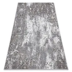 Modern NOBLE Teppich 6773 45 Ornament vintage - Strukturell zwei Ebenen aus Vlies grau