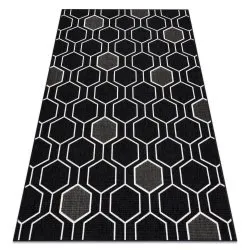 Teppich SPRING 20404993 Sechseck Sisal, geschlungen - schwarz