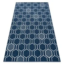 Teppich SPRING 20404994 Sechseck Sisal, geschlungen - blau