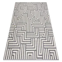 Teppich SPRING 20421332 Labyrinth, geschlungen - creme / grau
