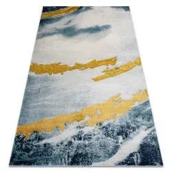 Exklusiv EMERALD Teppich 1023 glamour, stilvoll abstraktion blau / gold