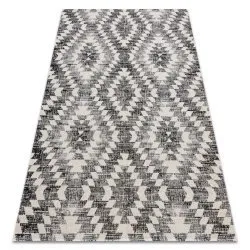Modern Teppich MUNDO D7461 Diamanten 3D Outdoor grau / beige