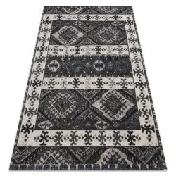 Modern Teppich MUNDO E0651 ethnisch Outdoor beige / schwarz