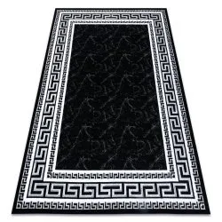 Modern GLOSS Teppich 2813 87 stilvoll, Rahmen, griechisch schwarz / grau