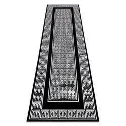 Modern GLOSS Teppich, Läufer 6776 85 stilvoll, Rahmen, griechisch schwarz / elfenbein