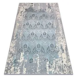 Teppich CORE W3824 Ornament Vintage - Strukturell, zwei Ebenen aus Vlies, hellblau / creme / grau