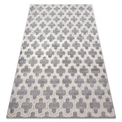 Teppich CORE W3824 Marokkanisches Spalier - Strukturell, zwei Ebenen aus Vlies, hellblau / creme / grau