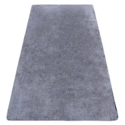 Moderner Waschteppich LAPIN Shaggy, Antirutsch schwarz / elfenbein