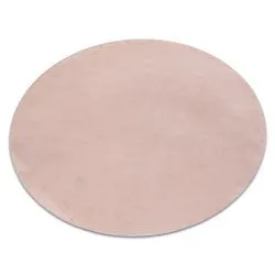 Moderner Waschteppich POSH Kreis Shaggy, plüschig, dick Antirutsch erröten rosa