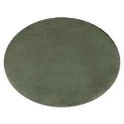 Moderner Waschteppich POSH Kreis Shaggy, plüschig, dick Antirutsch grün