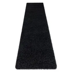 Teppich, Läufer SOFFI shaggy 5cm schwarz - in die Küche, Halle, Korridor