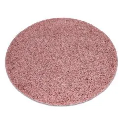 Teppich SOFFI Kreis shaggy 5cm rosa