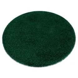 Teppich SOFFI Kreis shaggy 5cm Flaschengrün