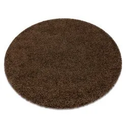 Teppich SOFFI Kreis shaggy 5cm braun