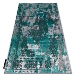 Modern DE LUXE Teppich 6827 Abstraktion, vintage - Strukturell grün / grau