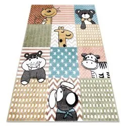 Teppich FUN Pets für Kinder, Tiere farbig multi