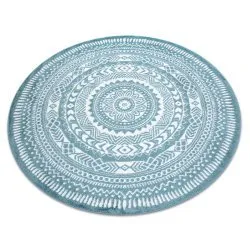 Teppich FUN Land Napkin Serviette Kreis - blau