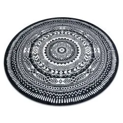 Teppich FUN Land Napkin Serviette Kreis - schwarz