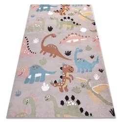 Teppich FUN Dino für Kinder, Dinosaurier beige