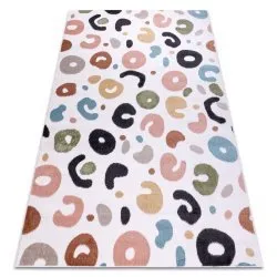 Teppich FUN Spots für Kinder, Flecken creme