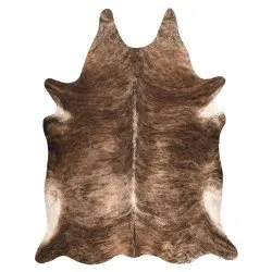 Teppich künstliches Rindsleder, Kuh G5068-1 Braun Leder