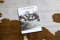 Dywan Sztuczna Skóra Bydlęca, Krowa G5069-2 Biało-brązowa skórka