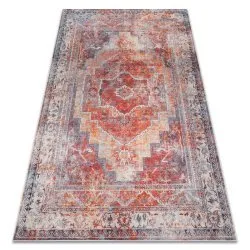 ANDRE 1684 Waschteppich Rahmen, vintage Anti-Rutsch - rot