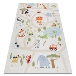 BAMBINO 1165 Waschteppich Zoo für Kinder Anti-Rutsch - beige