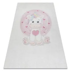 BAMBINO 1128 Waschteppich Einhorn für Kinder Anti-Rutsch - creme
