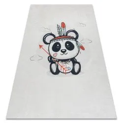BAMBINO 1129 Waschteppich Panda für Kinder Anti-Rutsch - creme