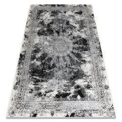 Modern VINCI 1407 Teppich Rosette vintage - Strukturell elfenbein / grau