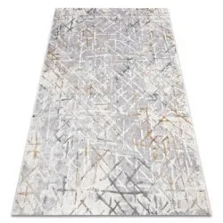 Teppich ACRYL ELITRA 9964 Gitter vintage grau / gelb 