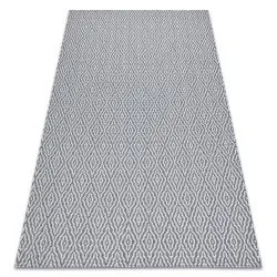 Teppich CASA ÖKO SISAL Boho Diamanten 22084 Anthrazit / sahne