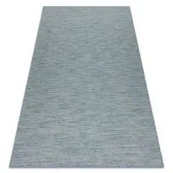 Teppich SISAL PATIO 3069 Marokkanisches Spalier flach gewebt - wasserblau