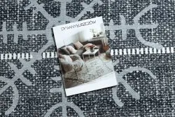 Dywan ANTIKA 118 tek, nowoczesny aztecki, do prania - szary