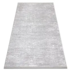 Modern Teppich TULS strukturell, Franse 51248 grau