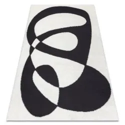 Modern Teppich MODE 8531 Abstraktion creme / schwarz 