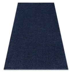 Teppich SOFTY glatt, einfarbig dunkelblau